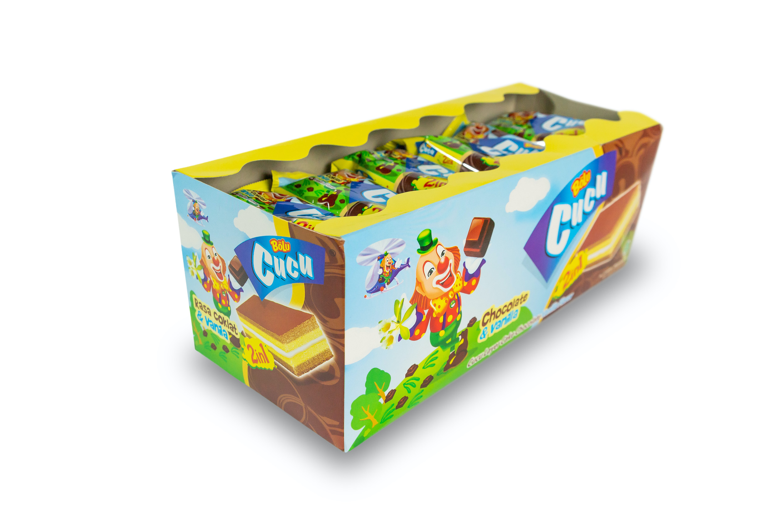 Why settle for one when you can have a combination of two delicious flavours? Cucu 2-in-1 Layer Cake provides you just that. Try the unique union of Strawberry & Pandan or Chocolate & Vanilla for a layered delicacy which will never fail to make your day. Layer by layer or a mouthful at a time, no matter how you choose to eat it, its fluffy texture and smooth creamy filling will instantly melt in your mouth.